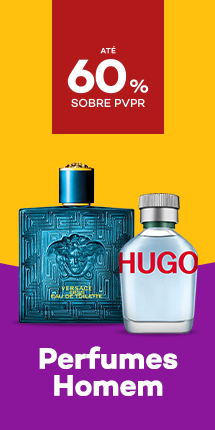 Perfumes de homem com até 60% desconto sobre preço de Venda ao Público Recomendado.